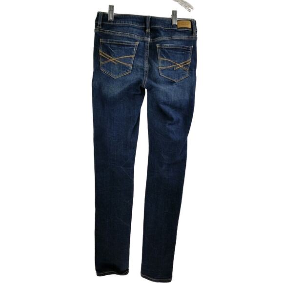 Aeropostale Jeans Womens Size 0 Dark Wash Distressed 28x30 - Picture 2 of 7